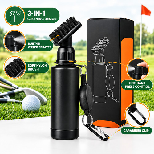 Golf club cleaning brush - club,