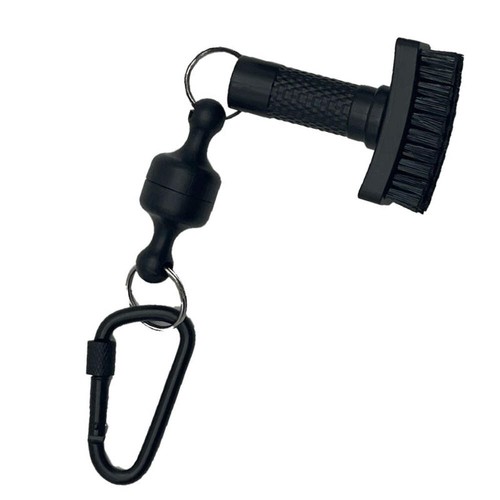 Magnetic golf brush - brush, groove