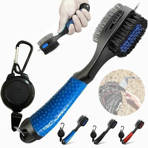 Golf brush with - hook, club