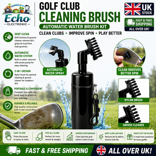 Golf club cleaning brush - golf,