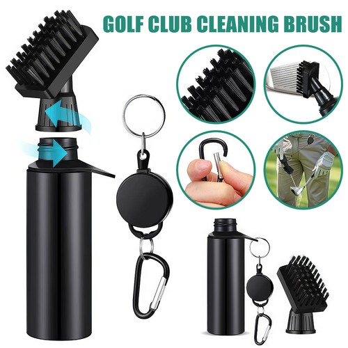 Golf club cleaning - club, brush