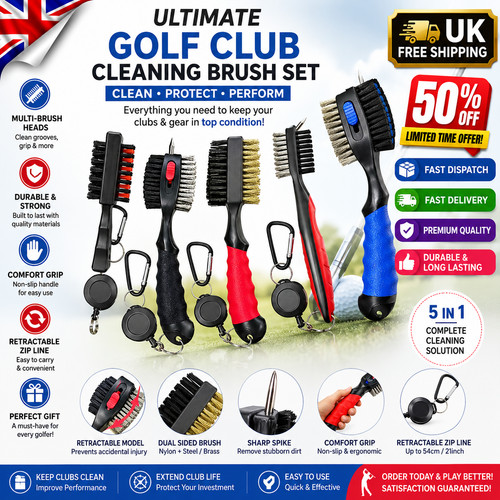 Golf club brush cleaner - cleaner, kit
